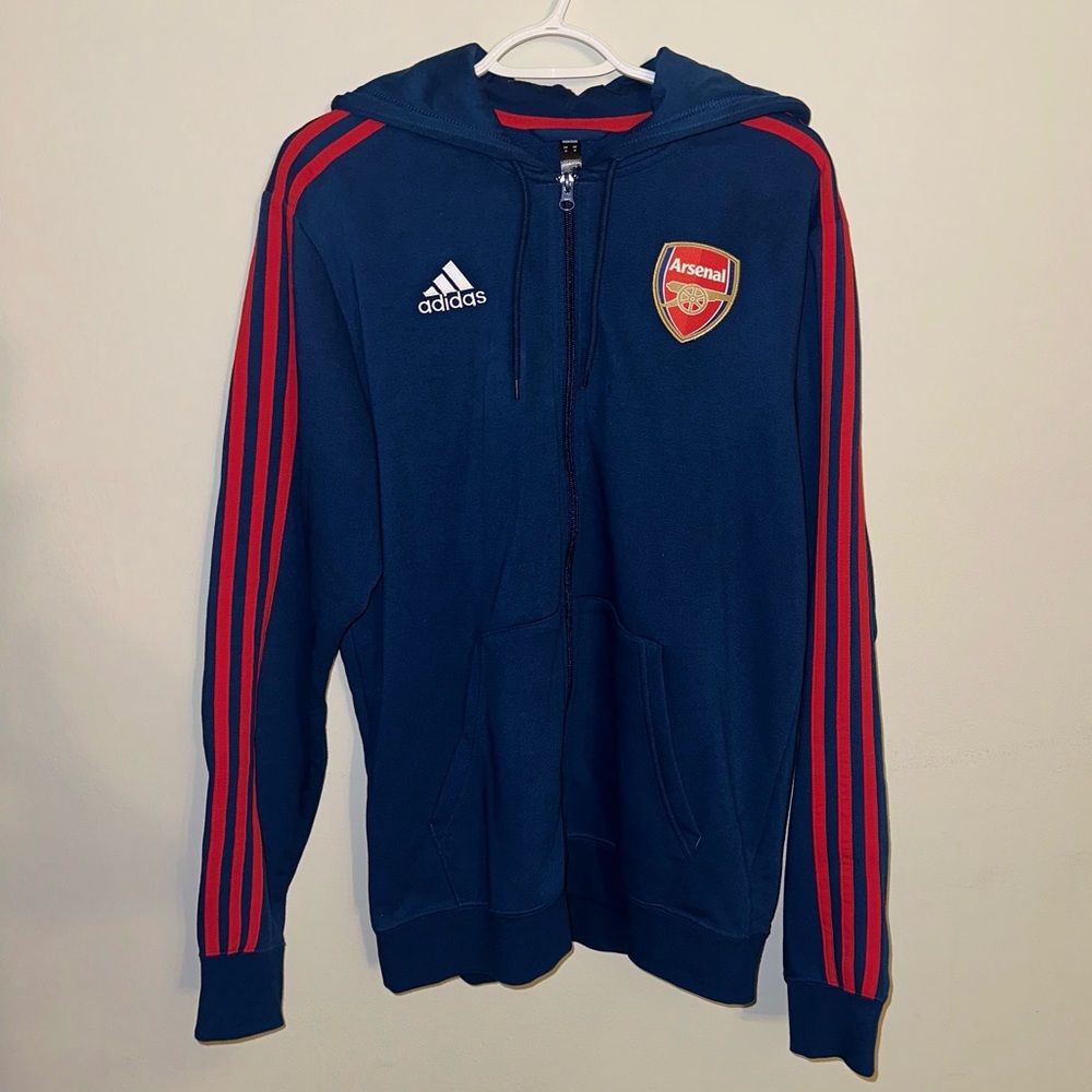 Adidas Arsenal 2021-2022 3S Full Zip Hoodie